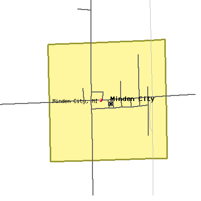 Minden City map