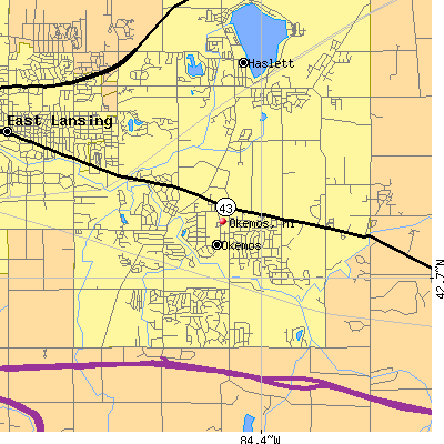 Okemos map