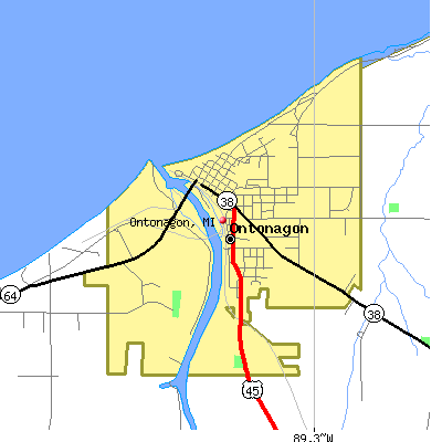 Ontonagon map