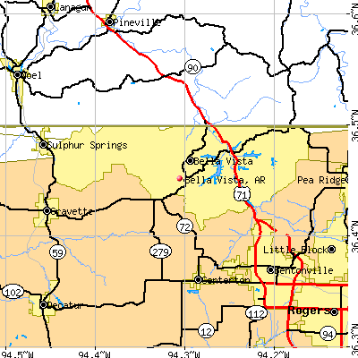 Bella Vista map
