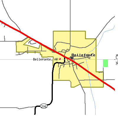 Bellefonte map