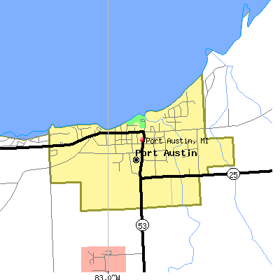 Port Austin map
