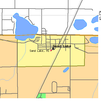 Sand Lake map