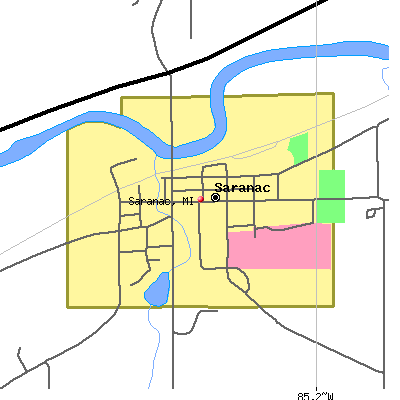Saranac map