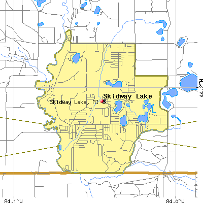 Skidway Lake map