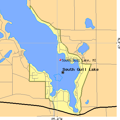 South Gull Lake map