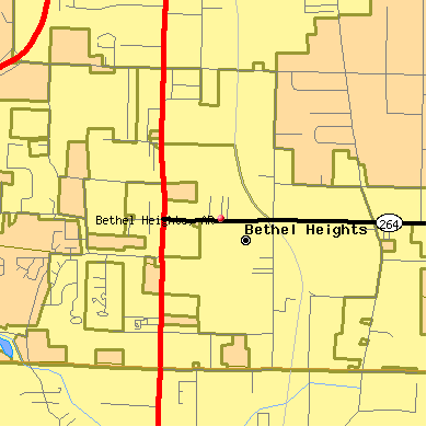 Bethel Heights map
