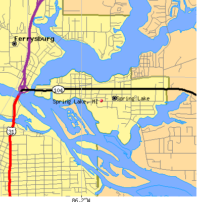 Spring Lake map
