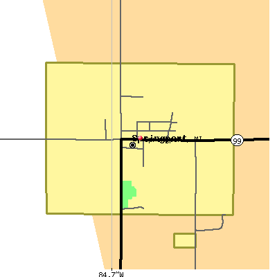 Springport map