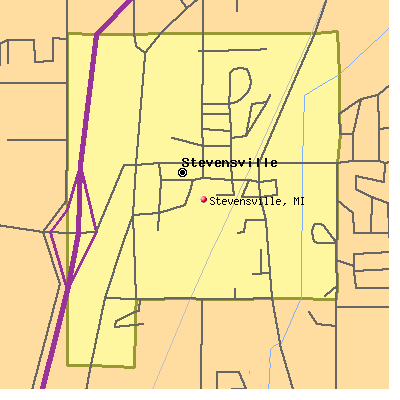 Stevensville map