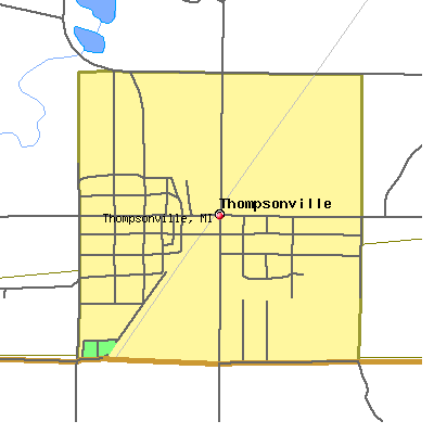 Thompsonville map