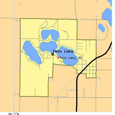 Twin Lake map