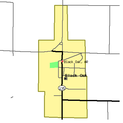 Black Oak map