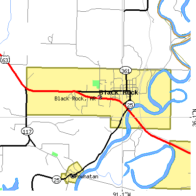 Black Rock map