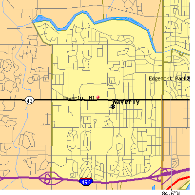 Waverly map