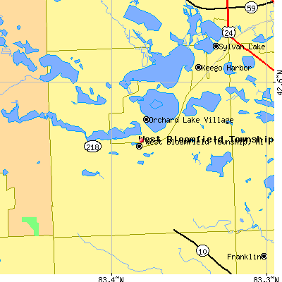 West Bloomfield Township map