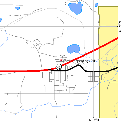 West Ishpeming map