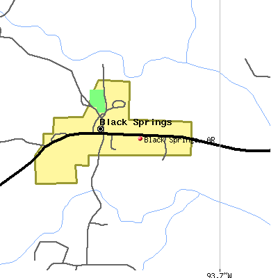 Black Springs map