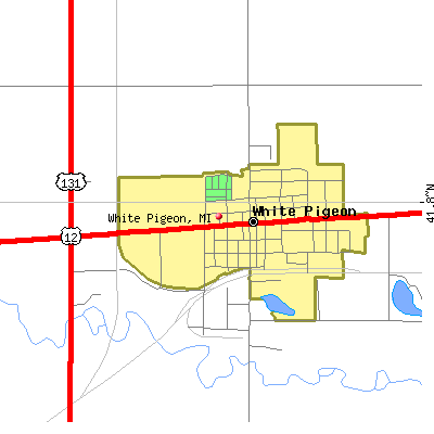 White Pigeon map
