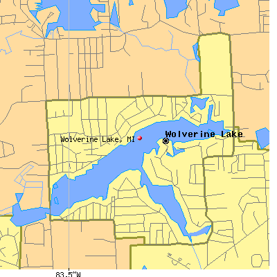 Wolverine Lake map