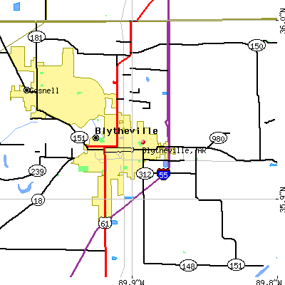 Blytheville map