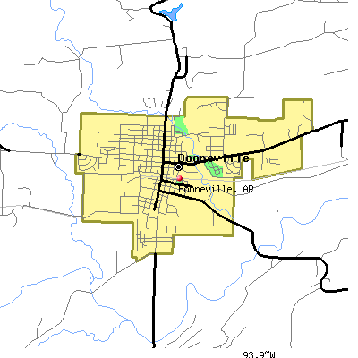 Booneville map