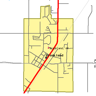 Brookland map