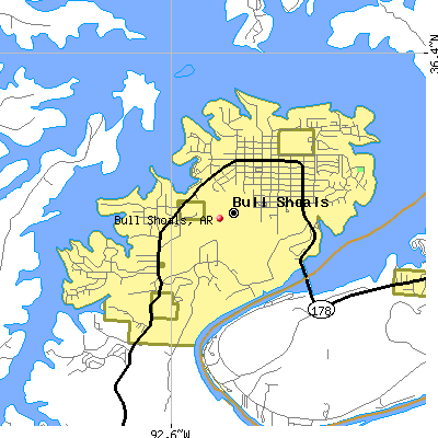 Bull Shoals map