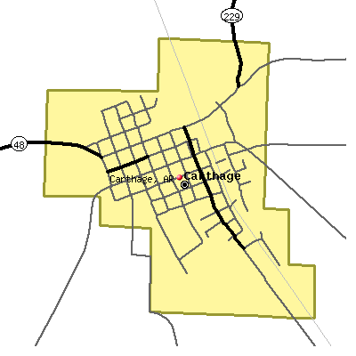 Carthage map