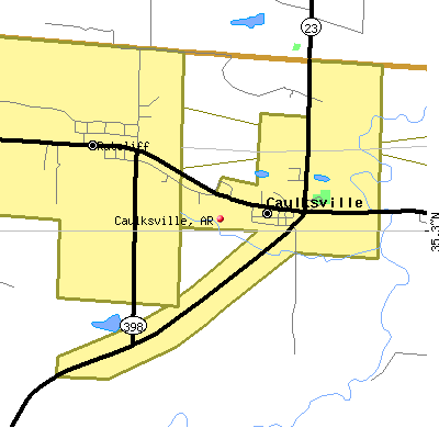 Caulksville map