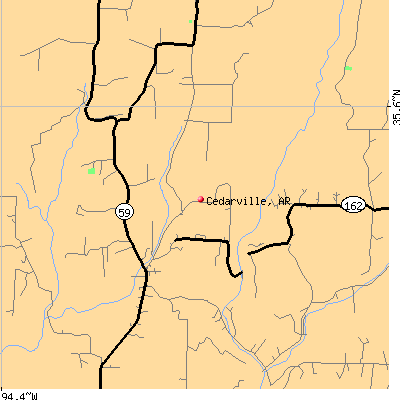 Cedarville map