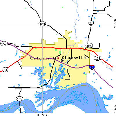 Clarksville map