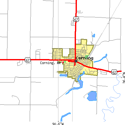 Corning map