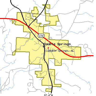Double Springs map