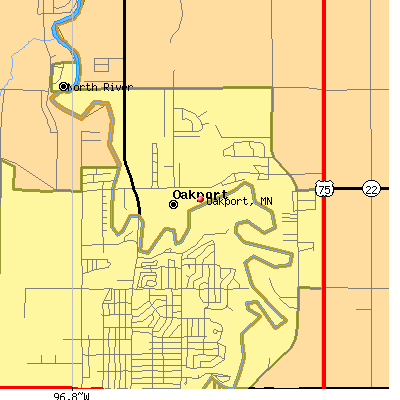 Oakport map