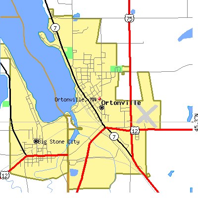 Ortonville map