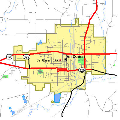 De Queen map