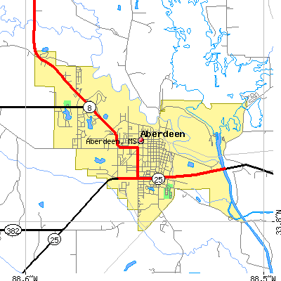 Aberdeen map