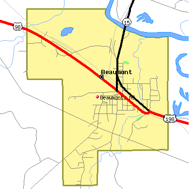 Beaumont map