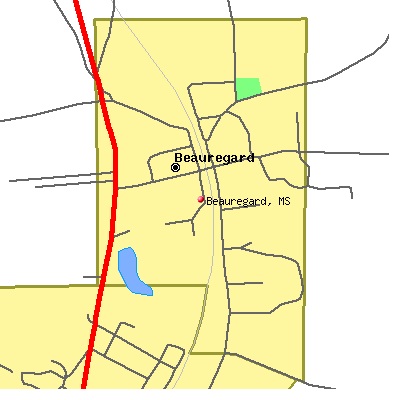 Beauregard map