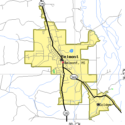 Belmont map
