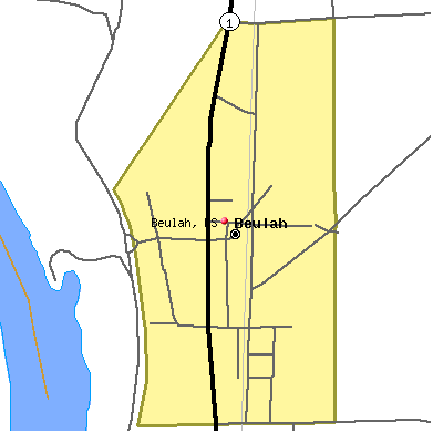 Beulah map