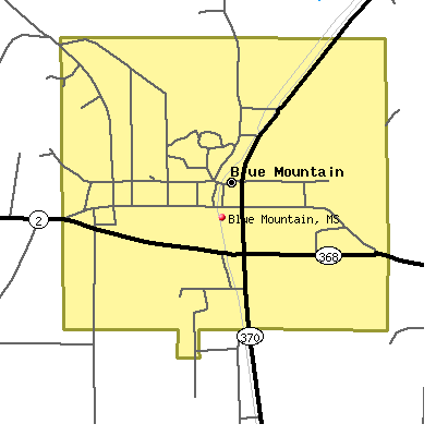 Blue Mountain map