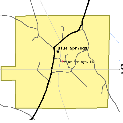 Blue Springs map