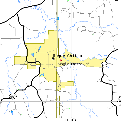 Bogue Chitto map