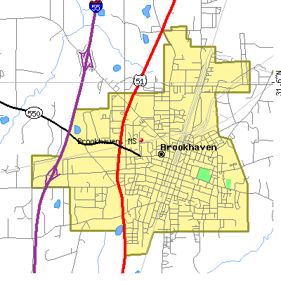 Brookhaven map