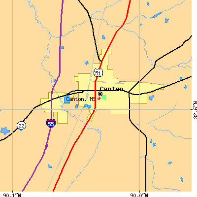 Canton map
