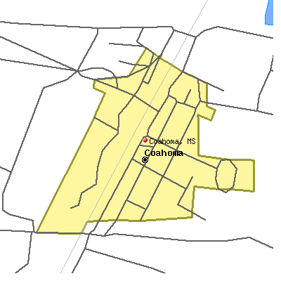 Coahoma map