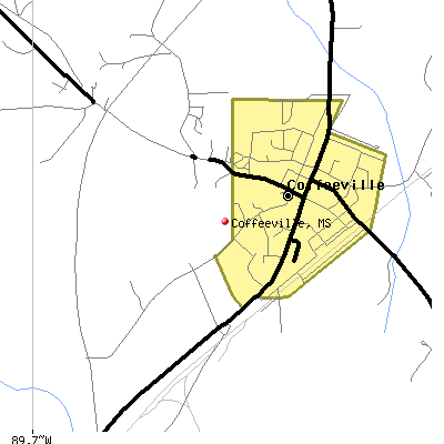 Coffeeville map