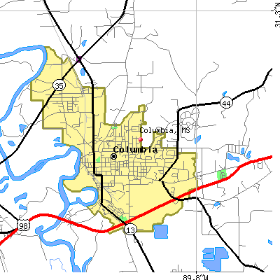 Columbia map